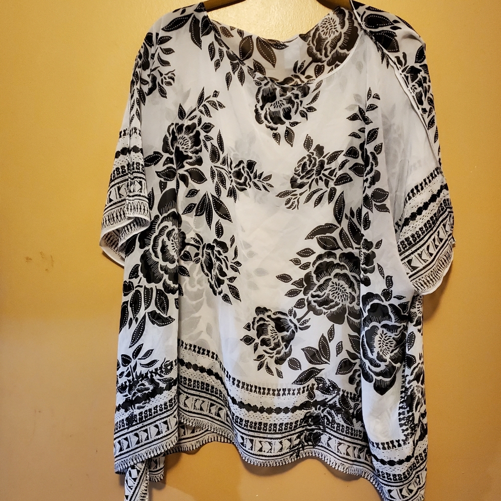 Blouse poncho
